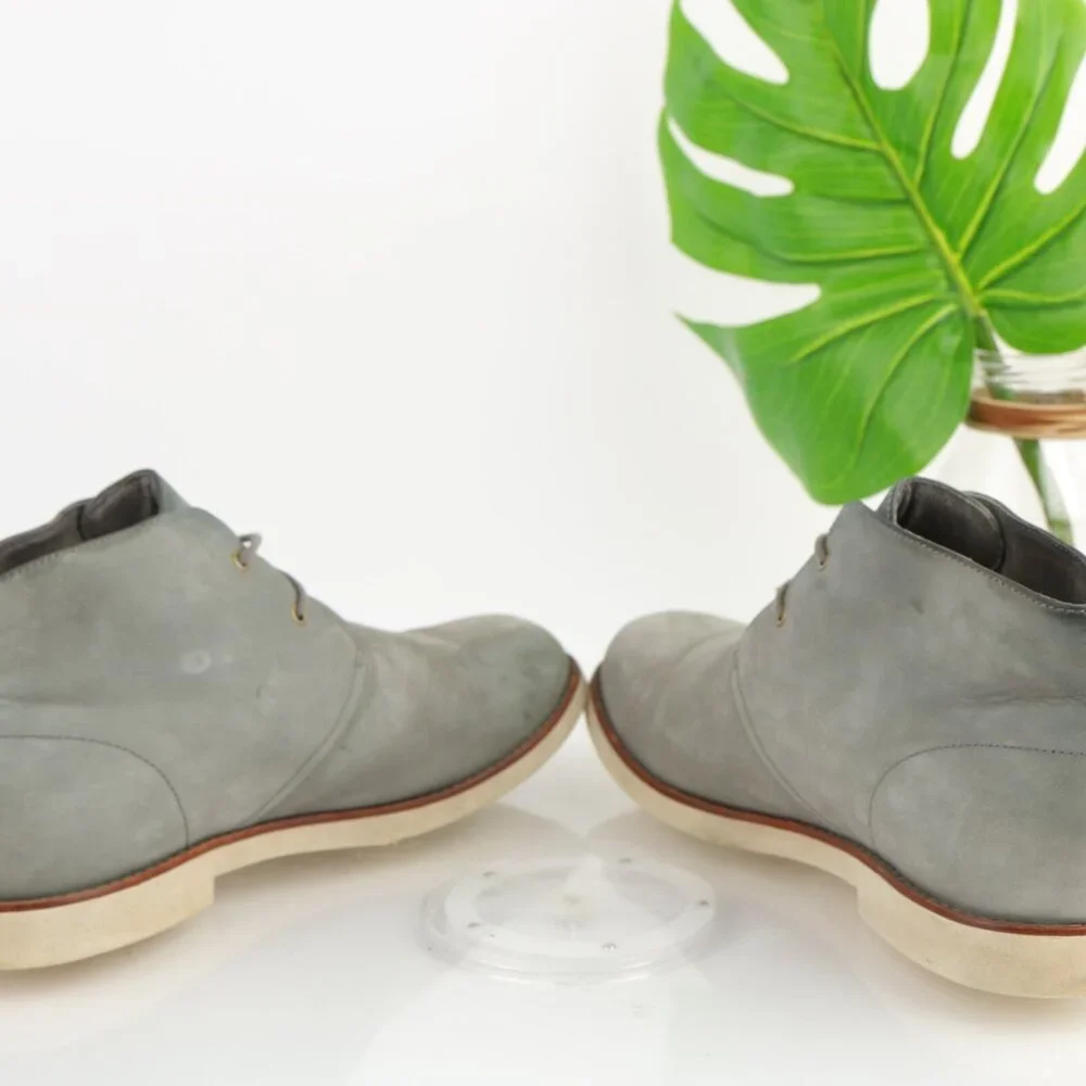 UGG Mens Harren Steifel Chukka Boot Size 12 Gray Suede Lace Up Desert Casual